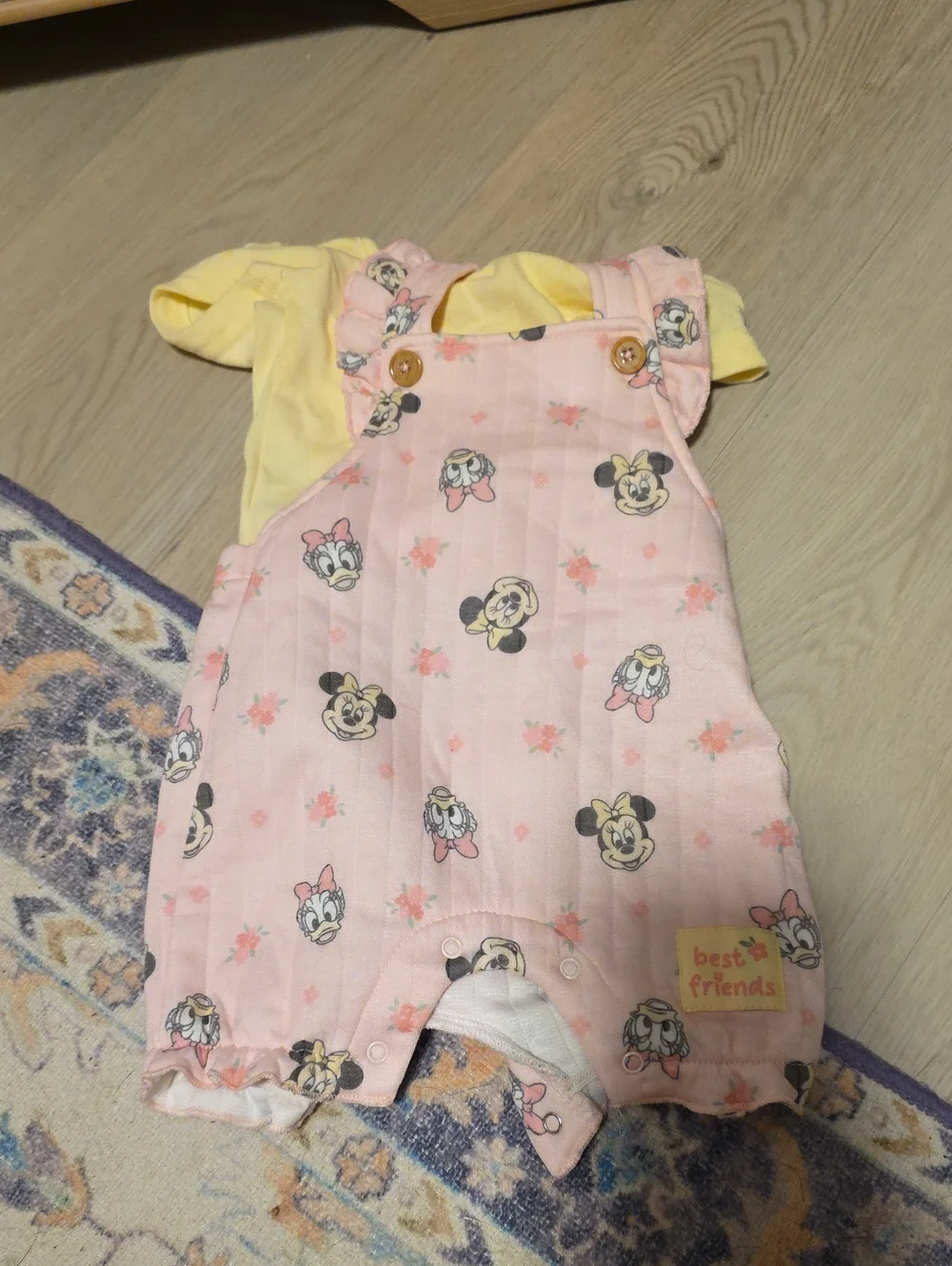 Disney Pink Minnie & Daisy Floral One-Piece